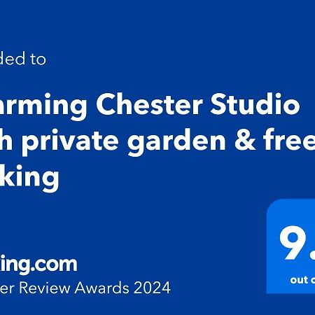 Charming Chester Studio With Private Garden & Free Parking Dış mekan fotoğraf